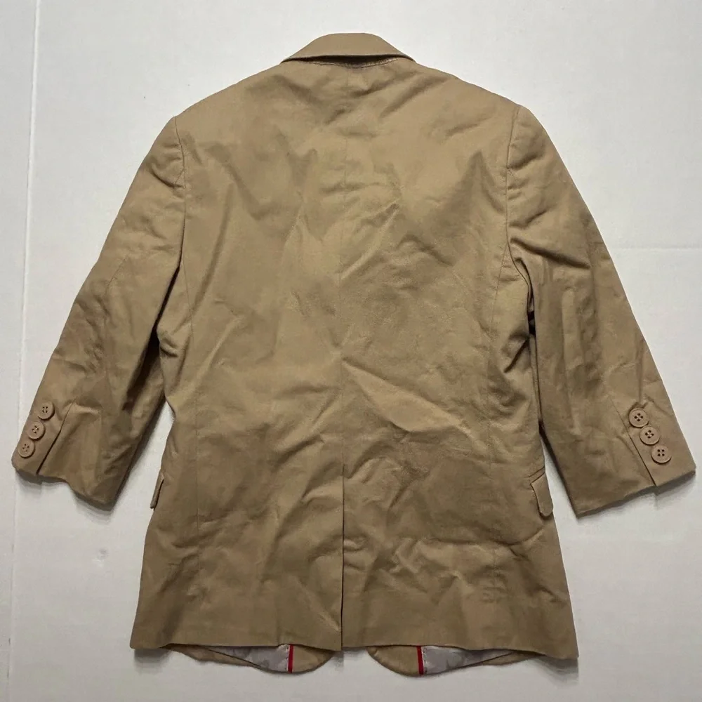 Appaman Boys Khaki Tan Lined Blazer Jacket Size 5